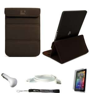 Nubuck Cover Sleeve Carrying Case can easily be converted to a stand 