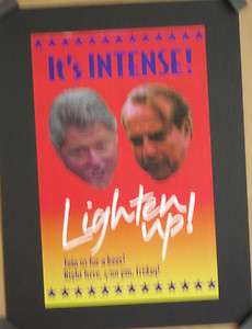 Bill Clinton Bob Dole orignal 1996 political election debate poster 
