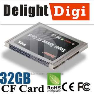 KingSpec 32GB 50 Pin 600x CF Compact Flash 90MB/S Memory Card F 5D 