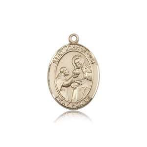 14kt Gold St. Saint John of God Medal 1 x 3/4 Inches 7112KT No Chain 