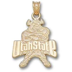  Utah State Bull W/Utah State Pendant (14kt) Sports 