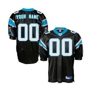  Reebok NFL Equipment Carolina Panthers Black Authentic 