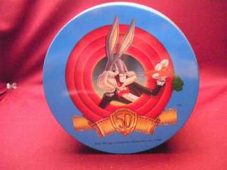 Brachs Happy Birthday Bugs Jelly bean Tin Can 1989 Bugs Bunny 50th 