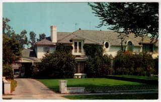 Postcard Home of Jack Benny in Beverly Hills California  