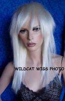 WHITE Rock Star Unisex Wig Great for CATS Musical   