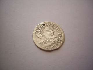 Sigismund III Waza   3 groschen grosz silvercoin. The item is in a 