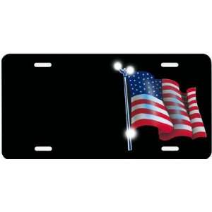  AIRBRUSHED LICENSE PLATES   AMERICAN FLAG   #224 