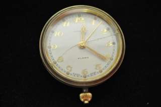 VINTAGE 64MM TIFFANY AND CO/CONCORD CAR ALARM CLOCK RUNNING AND 