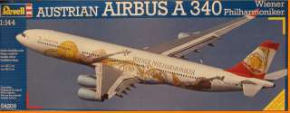 Revell 1/144 scale A340 Wiener Philharmoniker livery.  