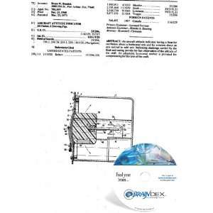  NEW Patent CD for AIRCRAFT ATTITUDE INDICATOR Everything 
