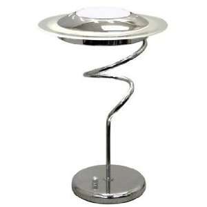 Lite Source Chrome Twist With Frosted Glass Shade Desk 