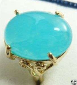 Jewelry blue jade ring (size 7,8,9) +gift  