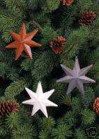 Primitive Style 7 Point Barn Star Set Of 3 Ornaments  
