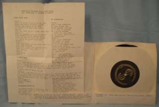 Vintage CHRISTIAN SCIENCE AD 45 RPM EP Record PS (O)  