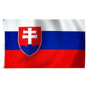  Slovakia Flag 5X8 Foot Nylon Patio, Lawn & Garden