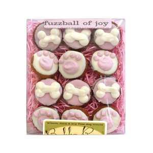  Fuzzball of Joy (pink) Dog Biscuits