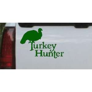 Dark Green 30in X 20.8in    Turkey Hunter Hunting And Fishing Car 