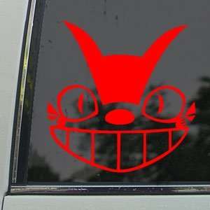  Totoro Red Decal Cat Bus Studio Ghibli Window Red Sticker 