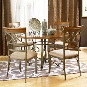   413 Dining Table & (4) 697 434 Side Chairs 