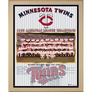 1965 American League Champions Minnesota Twins Championship Team Photo 