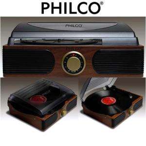 PHILCO CLASSIC WOOD TURNTABLE RECORD PLAYER  