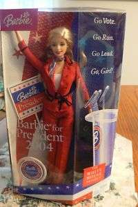   NRFB Barbie for President 2004 The White House Project Collectible