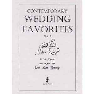  Contemporary Wedding Favorites Volume 1 for String Quartet 