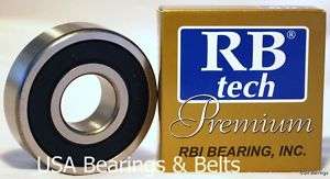 10) R6 2RS Premium Bearings 3/8x7/8, R6 RS, ABEC 3  