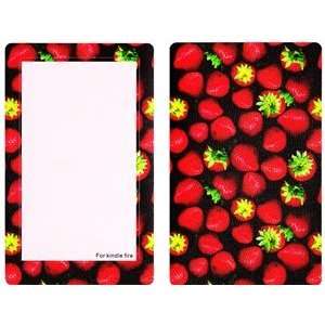   Strawberry pattern Skin Decal for Kindle Fire + Free Cosmos Cable Tie