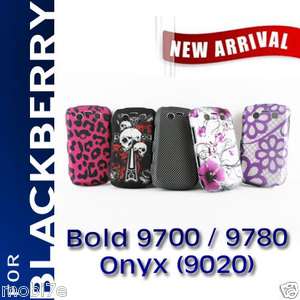   HARD CASE FOR BLACKBERRY BOLD 9700 9780 9020 RUBBERIZED SNAP ON COVER
