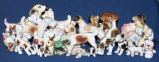 Vintage Lot of Mixed Puppy Dog Figurines Spaniels OLD  