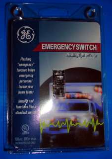 GE Emergency 911 Flashing Light Switch GET HELP FAST  