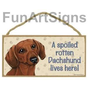 Wholesale Lot of 12 Dachshund (Red Brown)   A Spoiled Rotten Dachshund 