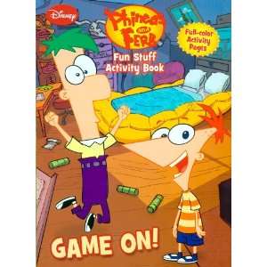  Disney Phineas and Ferb Activity Book Game On Toys 