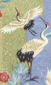 Serenity Cranes Quilt Fabric 1 Yd  
