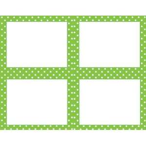  16 Pack TEACHER CREATED RESOURCES LIME POLKA DOTS NAME 
