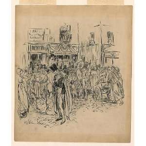   William Glackens,illustration for Frere Jacques ,1902?