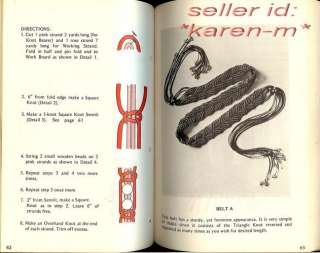 INSTANT MACRAME ~1971 Vintage Pattern & Instruction Book~LEASH PONCHO 
