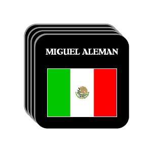  Mexico   MIGUEL ALEMAN Set of 4 Mini Mousepad Coasters 