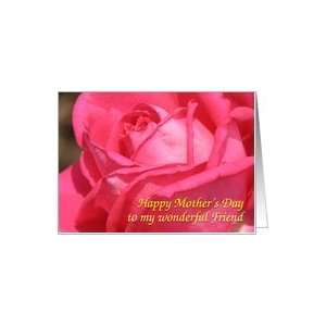  Mothers Day Heartbeat Rose for Friend Card Health 