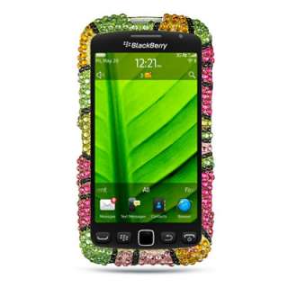   Flowers Bling Cover Case For Blackberry Torch 9850 9860 Phone  