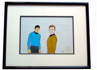 STAR TREK ANIMATED TAS Animation Kirk Spock CARTOON CEL  