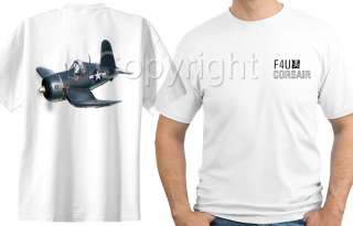 Corsair F4U Warbird Airplane Cartoon T Shirt #9948 NWT  