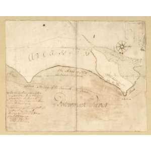  1748 map of Alexandria, Virginia