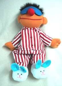 Muppets Sesame Street Sing And Snore Ernie Tyco Plush Doll Singing 