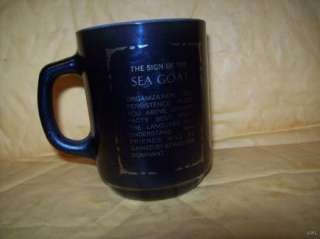 Anchor Hocking Sign Of The Sea Goat Capricorn 76 Mug  