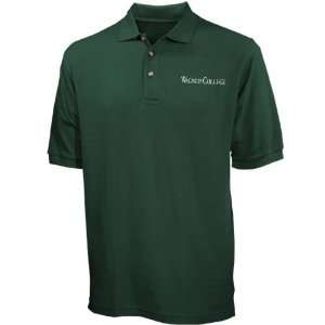  Wagner College Seahawks Green Pique Polo Sports 