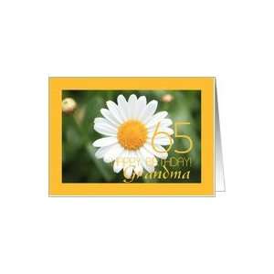  grandma 65th Birthday card, white daisy Card Health 