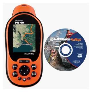  Delorme PN 40 GPS w/ Navionics HotMaps Explorer DVD GPS 