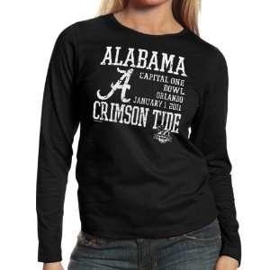  Alabama Crimson Tide Ladies Black 2011 Capital One Bowl 